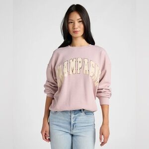 Project Social T Black CHAMPAGNE OVERSIZED SWEATSHIRT - SHADOW PINK